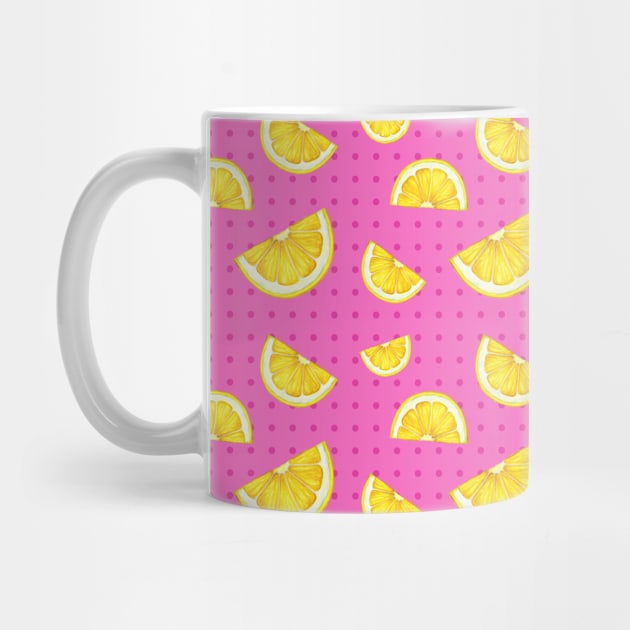 Lemons in pink by Nopi Pantelidou